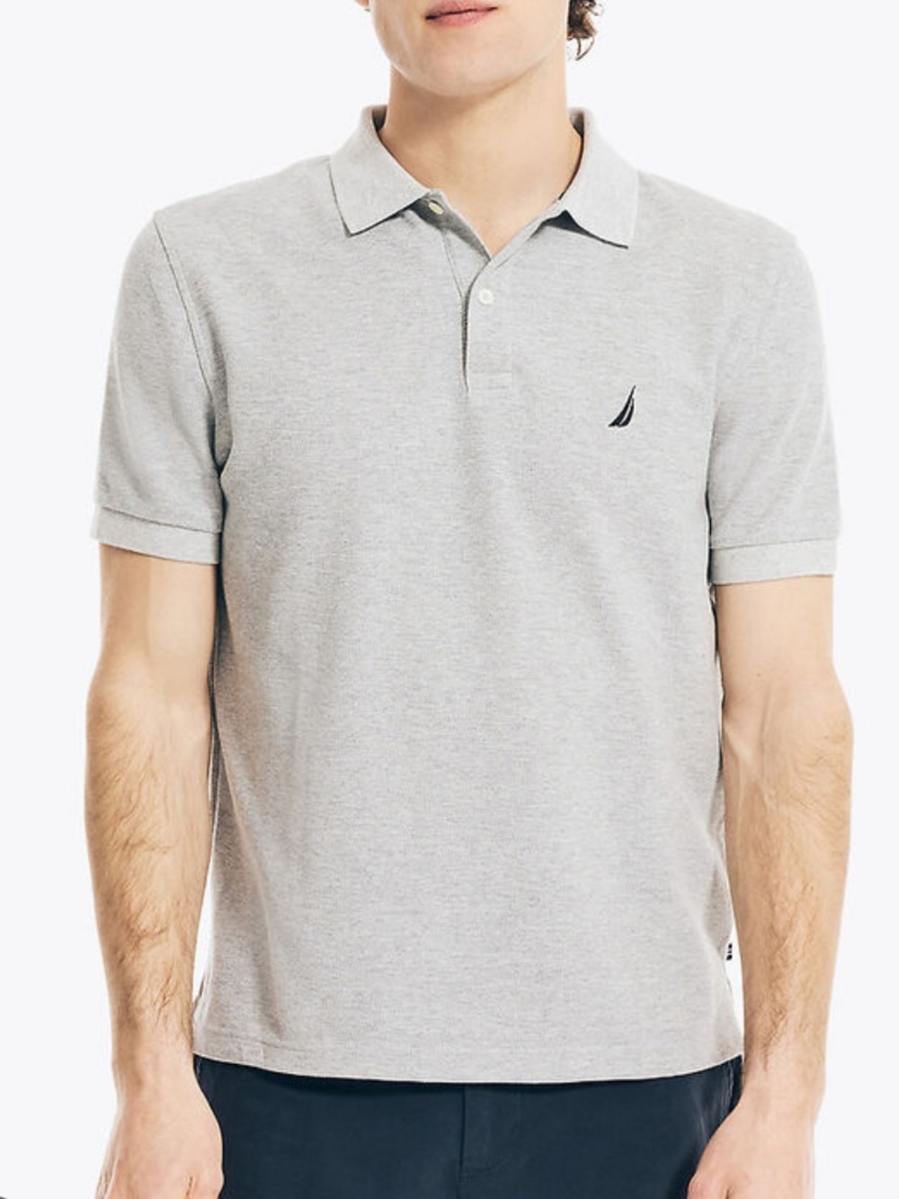 Nautica Grey Polo Short - XL